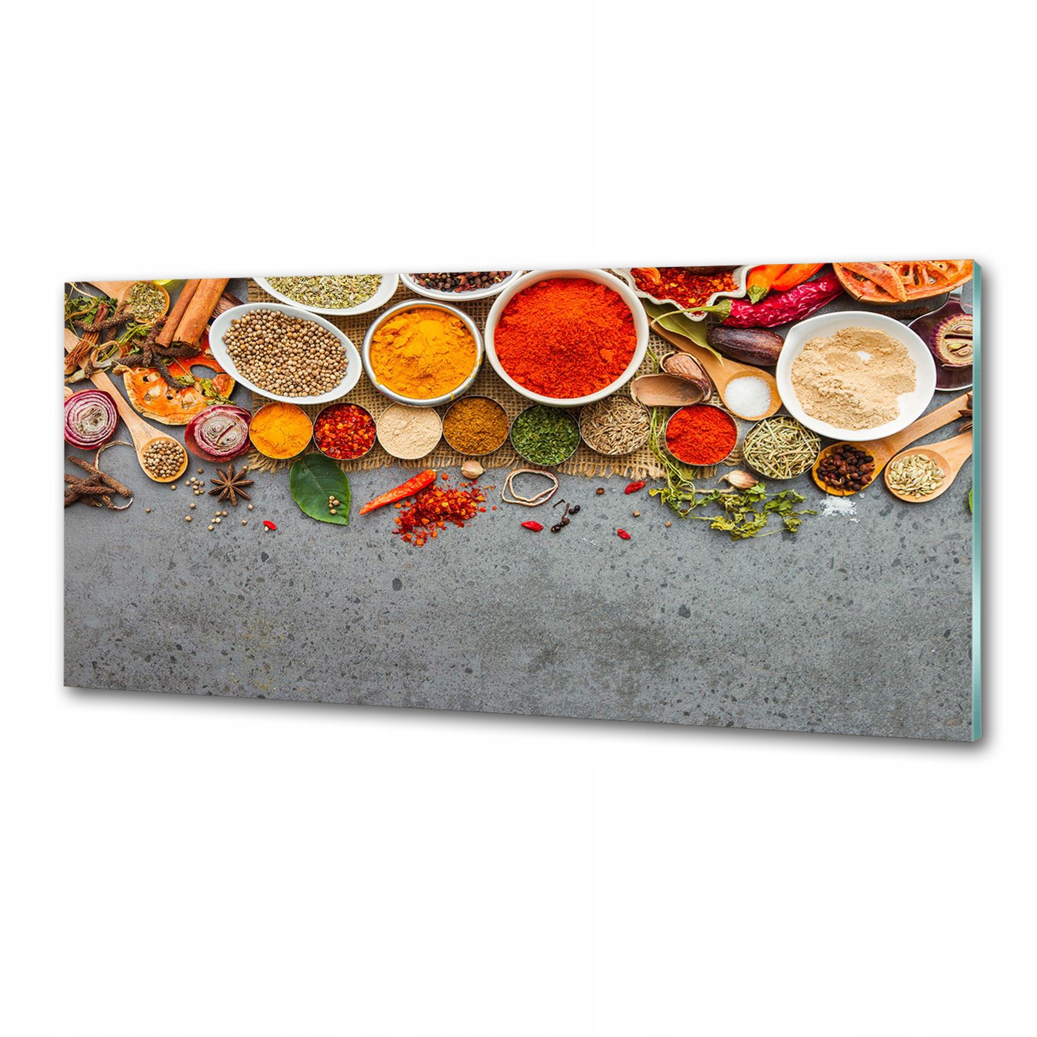 Panel do kuchyne Zmes korenia 125x50 Lepidlo