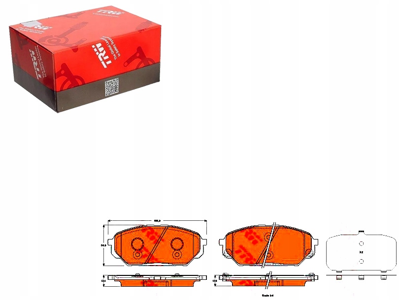 КОМПЛЕКТ КОЛОДОК ТОРМОЗНЫХ TRW Adg042121 Bbp2333