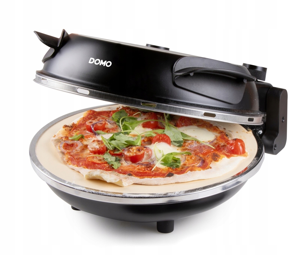 Pizza pec na čerstvou pizzu Domo DO9285PZZ, 1200 W, až 400 °C, O 32 cm, ž