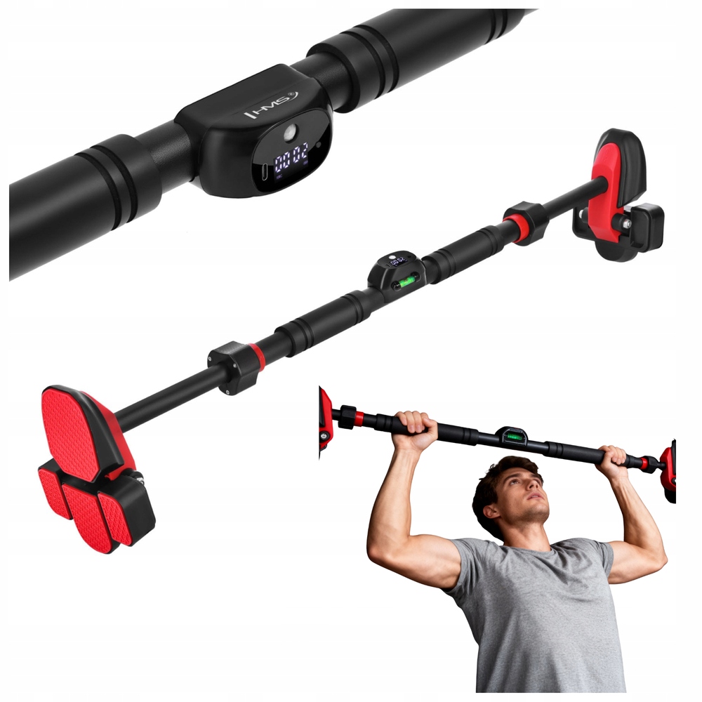 Hrazda nastavitelná pro shyby se čtyřnásobnou podporou počítadlo