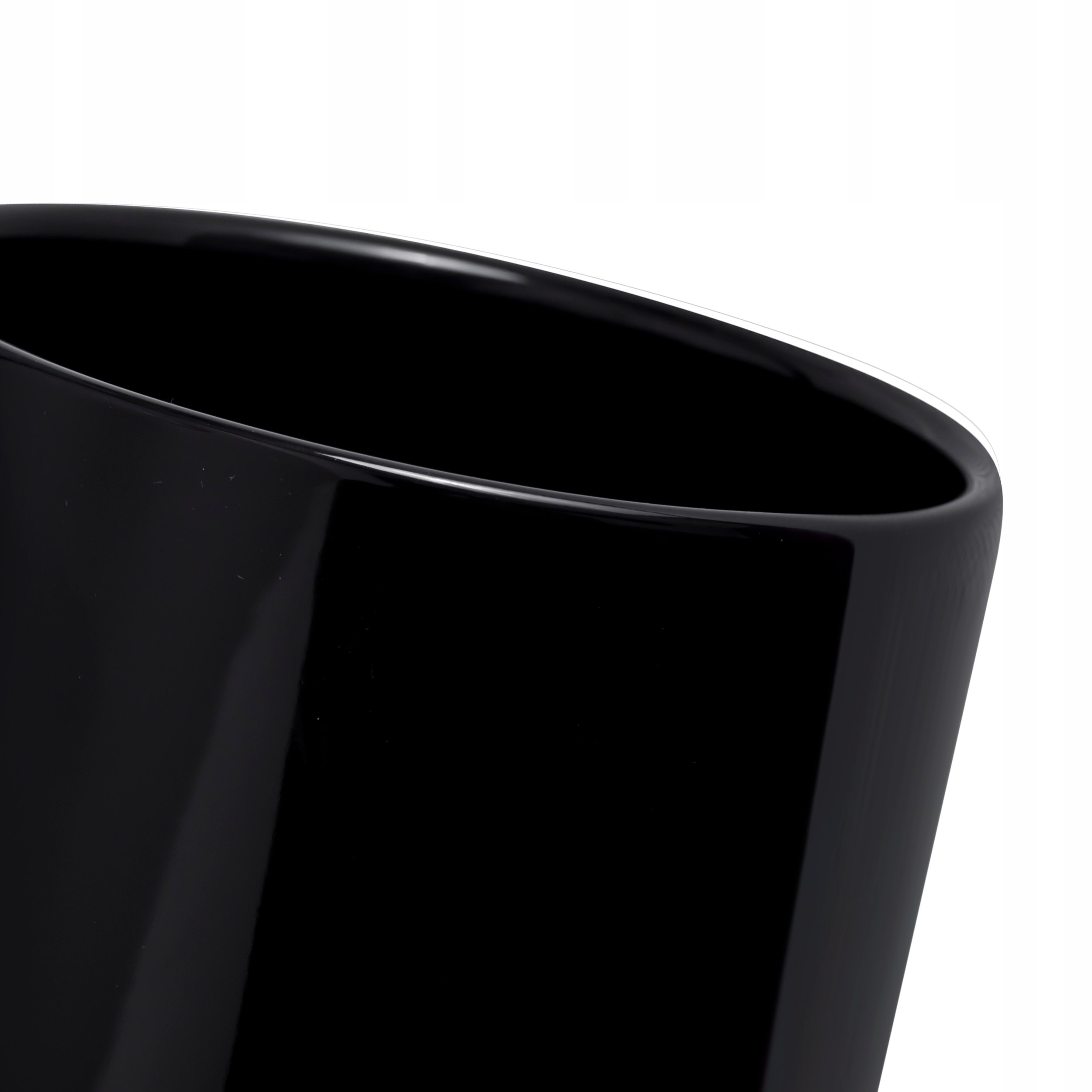 Doniczka osłonka ceramiczna walec 20x20 cm Czarny Marka Botle