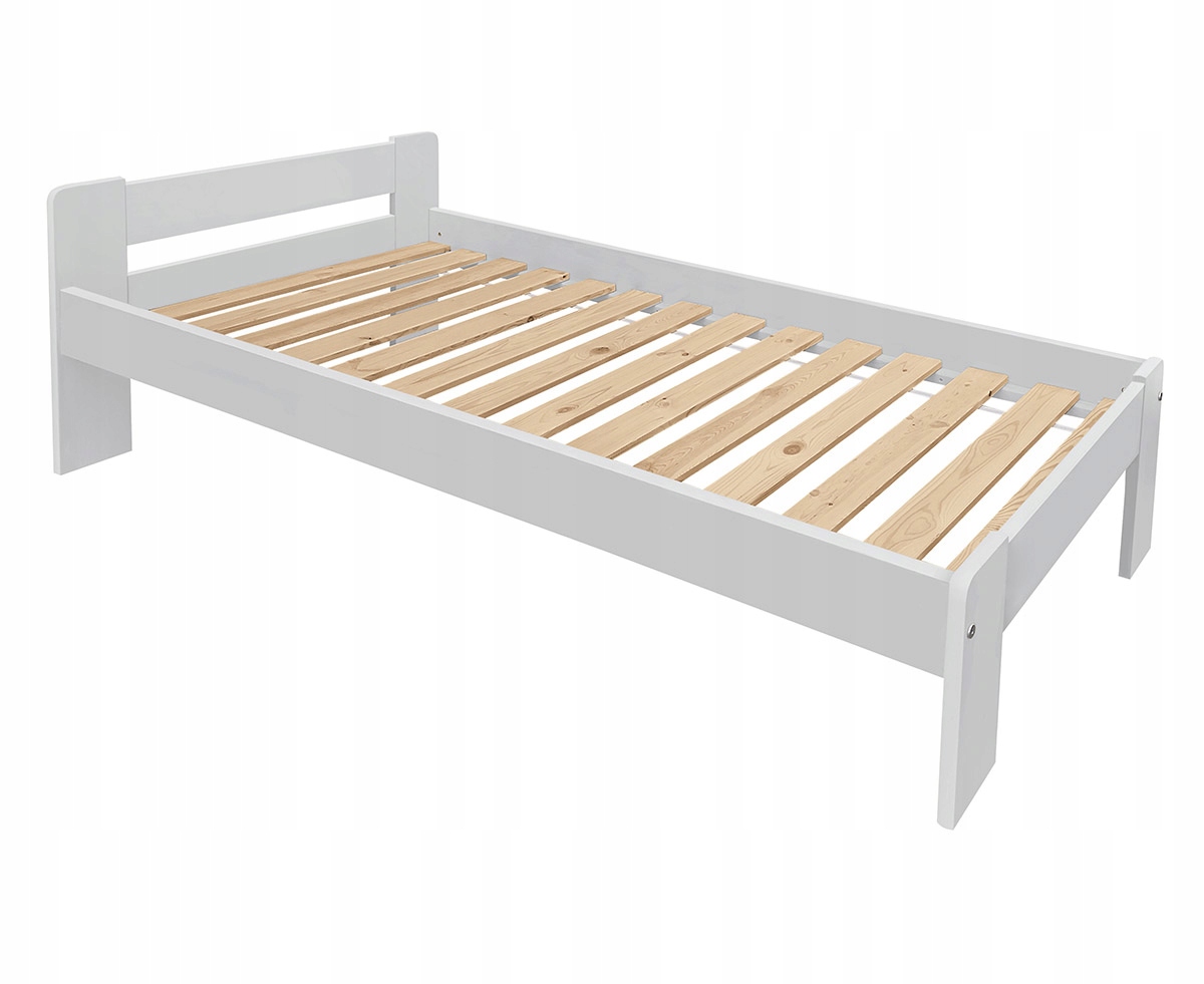 Dřevěná postel Paříž 90x200, barva bílá