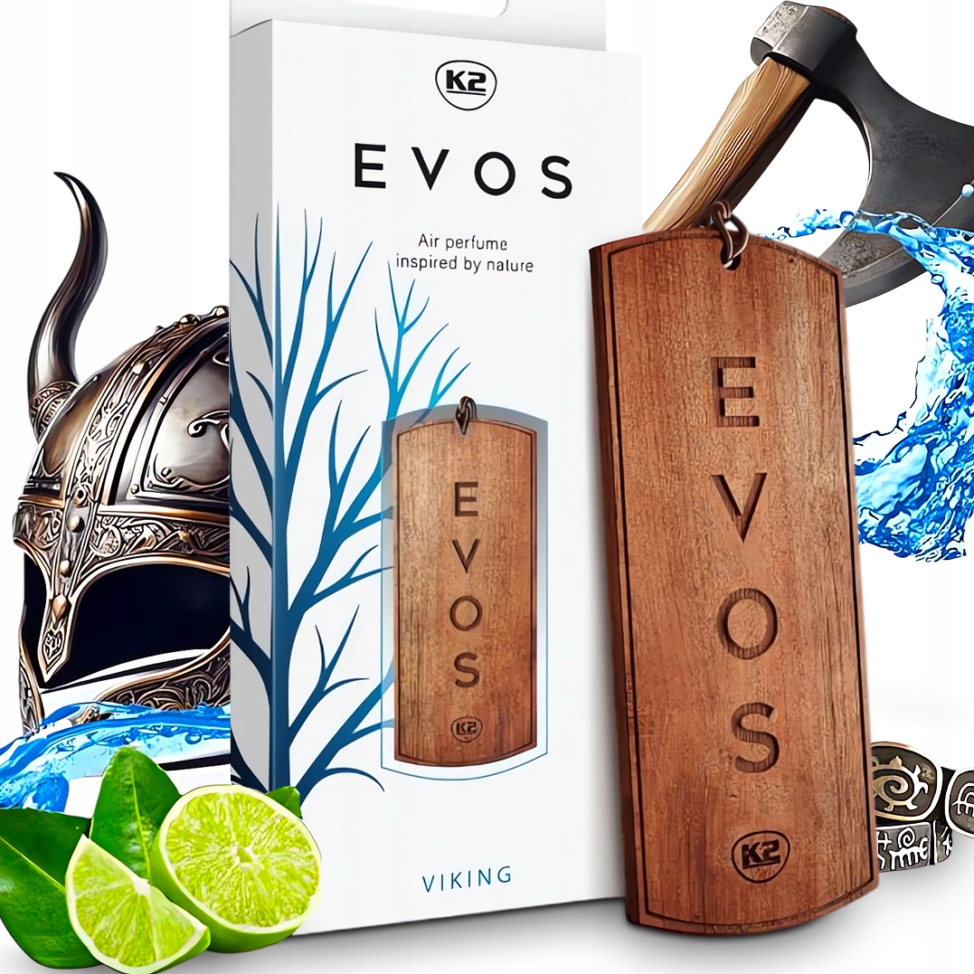 Zapach Perfumy Do Samochodu Auta Zawieszka K2 Evos Viking Flakon 50ML