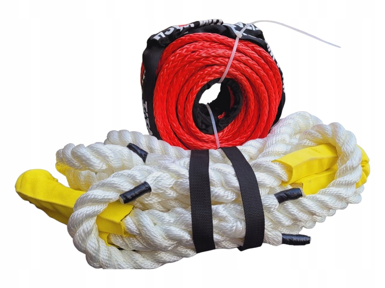 Kinetické Lano 8 mm 28 m Syntetické Lano 10 mm 24 m Sada Lin Off-road