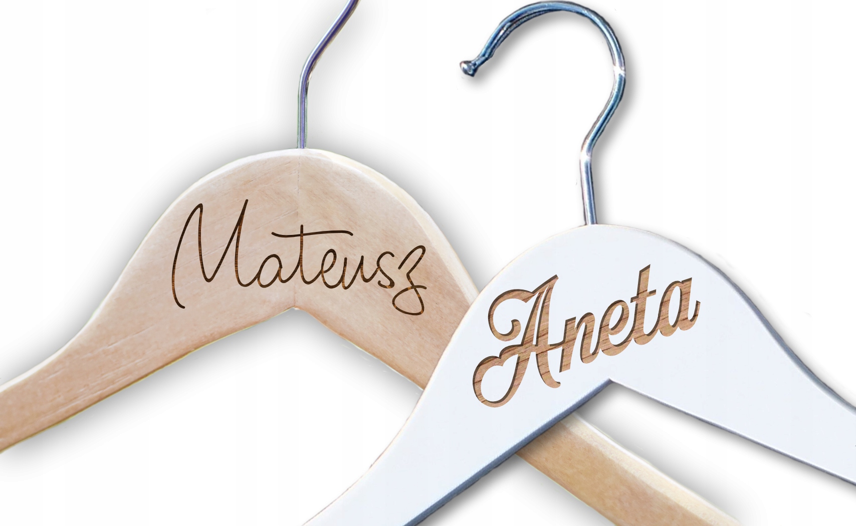 

Spersonalizowany wieszak ślubny grawer ślub wesele