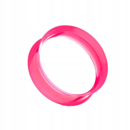 

Tunel silikonowy różowy siodłowy earskin 14 mm