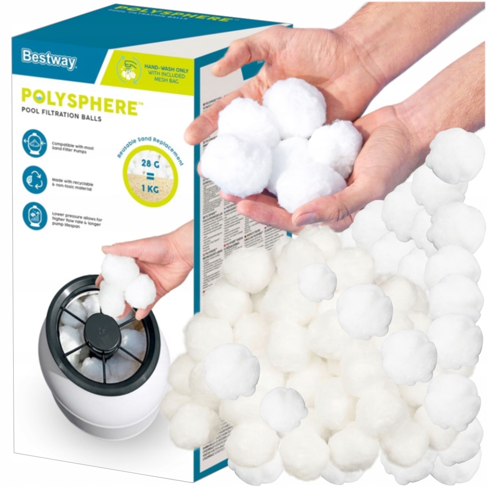 Kulki Filtracyjne do basenu pompy piaskowej Bestway 58475 1000g polysphere