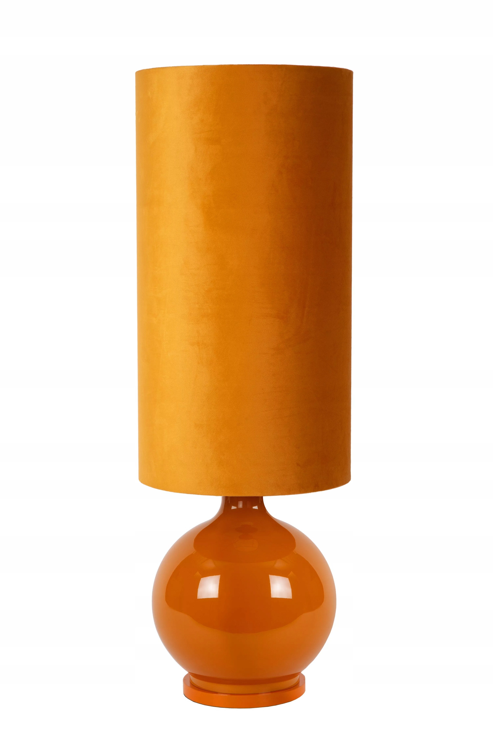 Sklenená stolová lampa žltá s tienidlom 100 cm E27 Esterad Lucide