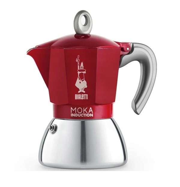 Bialetti Moka Induction 6 šálok červená New