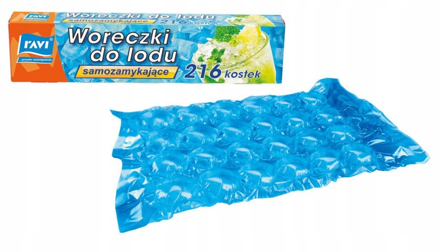 

Woreczki do lodu samozamykające 216 kostek