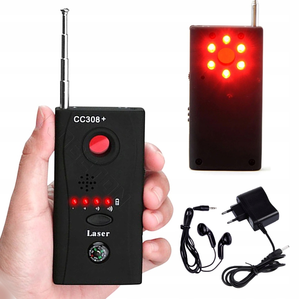 Detektor wykrywacz podsłuchów GPS GSM kamer anty szpieg SPYWARE DEFENDER