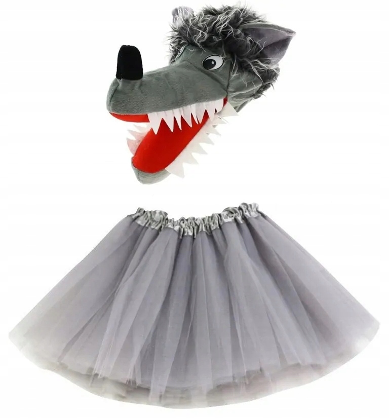 CZAPKA WILKA STRÓJ + TUTU SPÓDNICZKA PRZEBRANIE