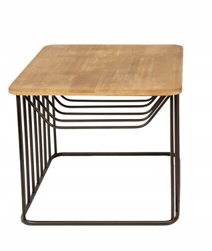 Odkladací stolík drevo a kov 53x53x44