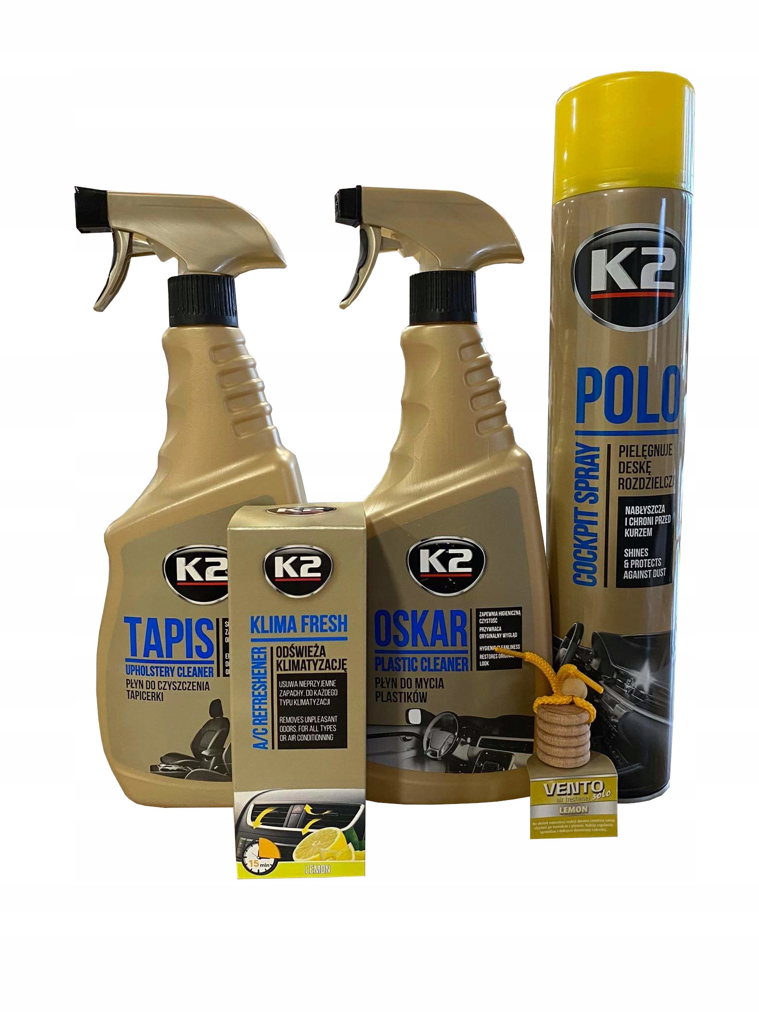 

K2 Zestaw Środków Do Czyszczenia Wnętrz Aut Lemon