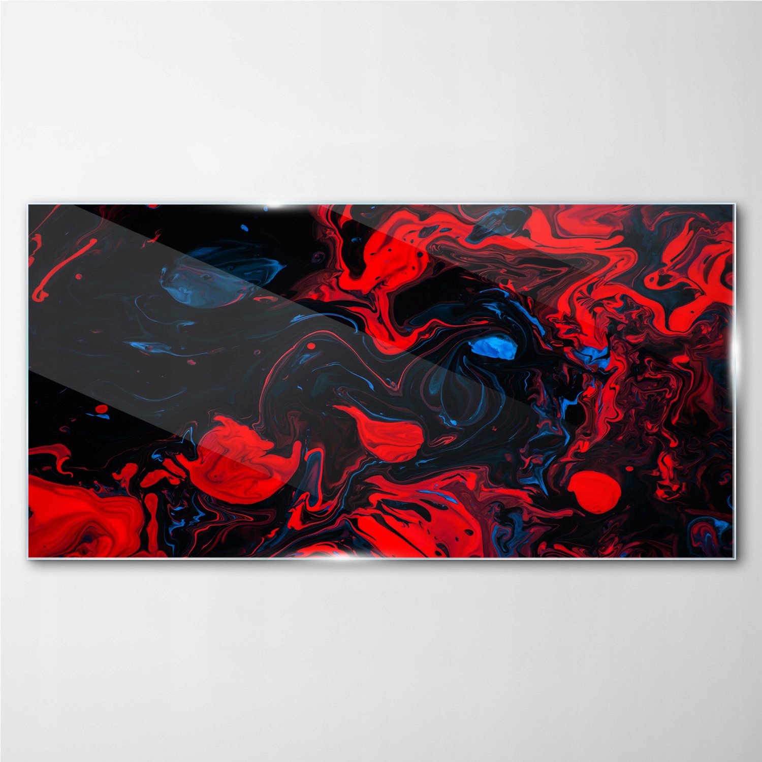 

Obraz z nadrukiem szklany Czerwone plamy 100x50 cm