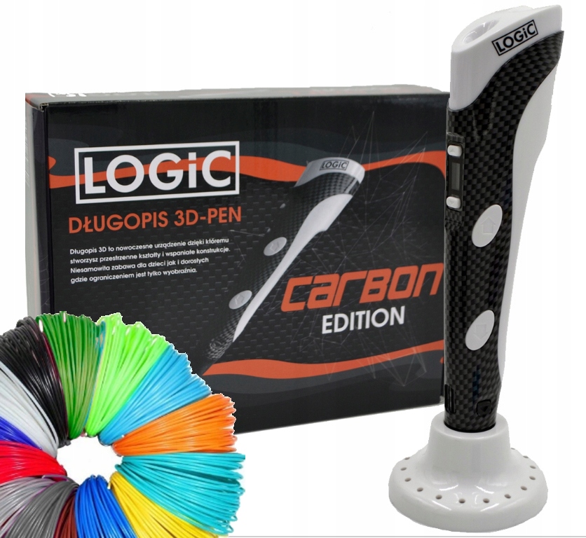Długopis Drukarka 3D Pen Wkłady Pla 200m Carbon X