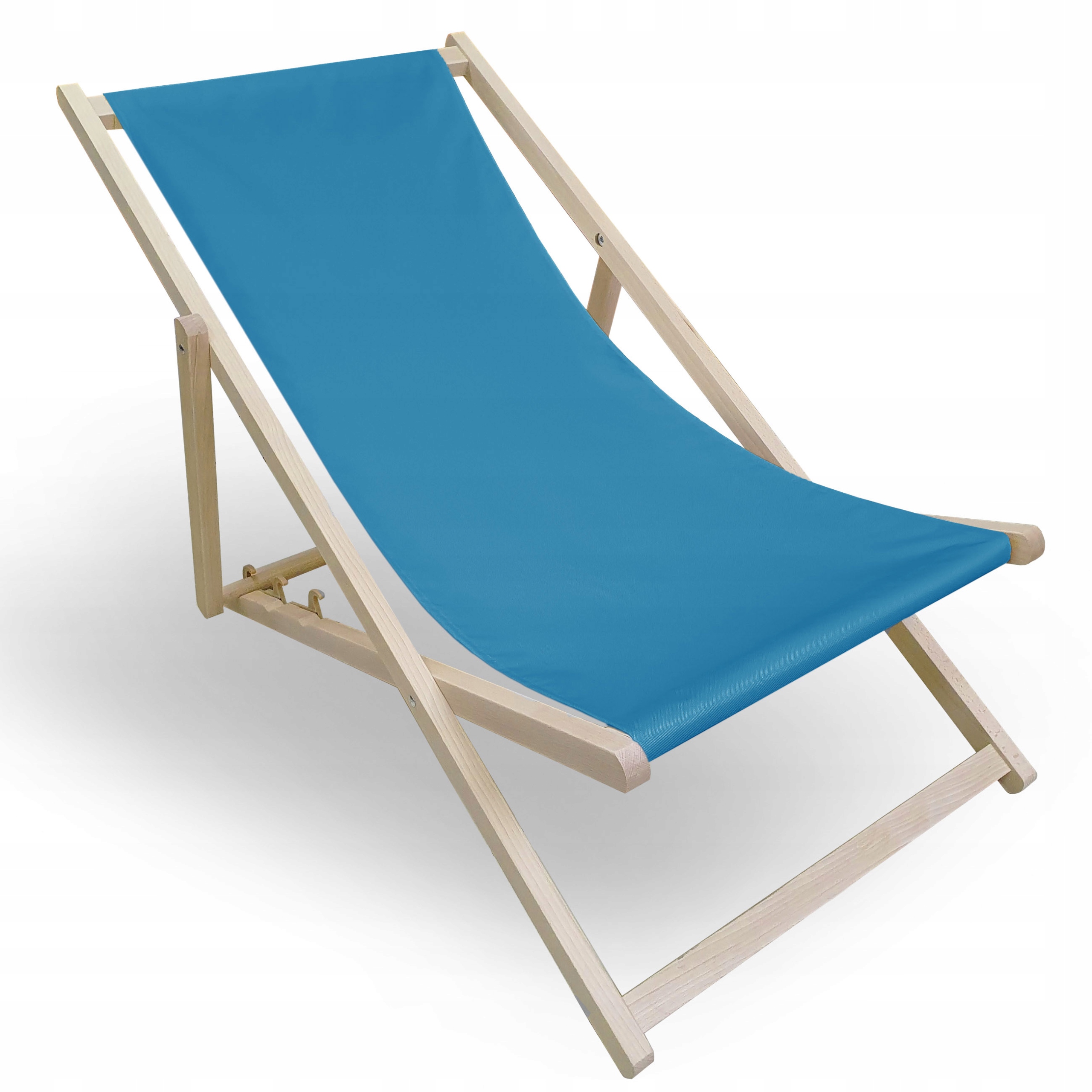 

Leżak Drewniany Ogrodowy Turkus Ciemny Składany