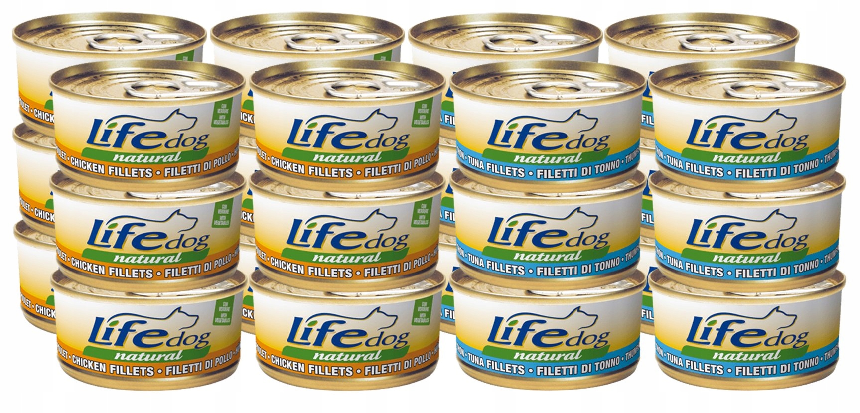 Life Dog Krmivo pro psy konzerva 170 g Set 24 ks MIX všech příchutí