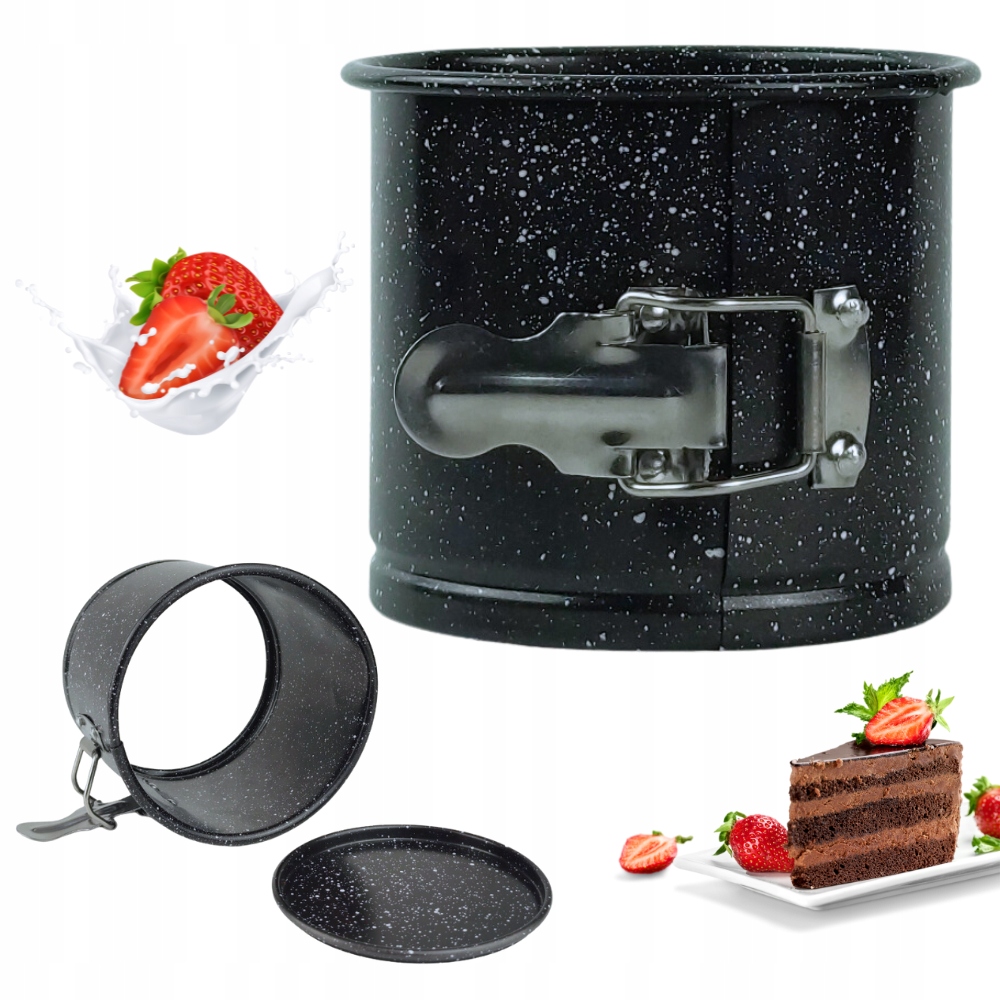 TORTOWNICA WYSOKA FORMA BLACHA DO TORTU 12CM RANT z WYJMOWANYM DNEM