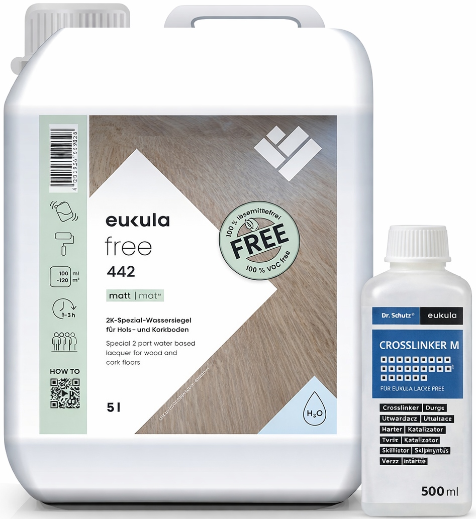 Eukula Free 442 Mat 5,5L 2K lak na dřevo a podlahy