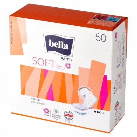 2x Bella Panty Soft Deo Wkładki Higieniczne Bezzapachowe 60szt.
