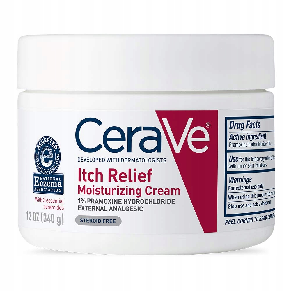 CeraVe Itch Relief Krem nawilżający swędzenie