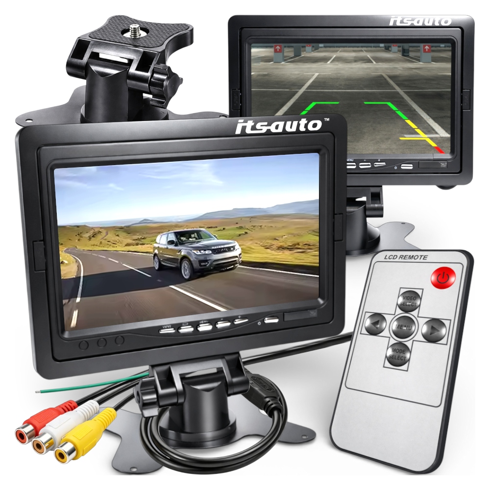 Monitor obrazovky pro couvací kameru 7" Pomocné linky Pilot 12V 24V Ahd