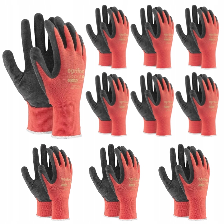 

10sz)RĘKAWICZKI Rękawice Robocze Latex Mocne 10 XL
