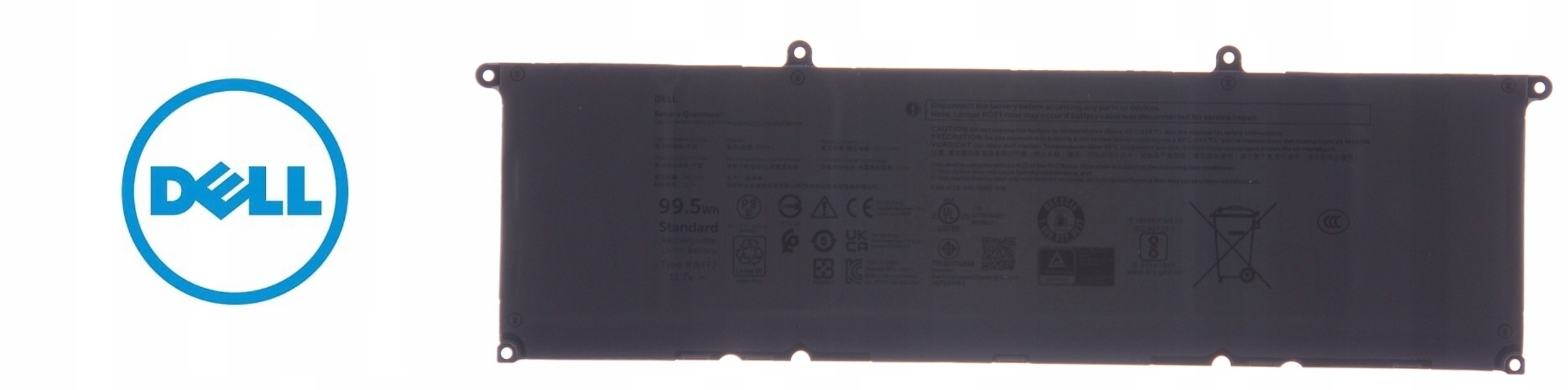 Originální baterie Dell Rwffj Xps 16 9640 99.5 Wh Dell Xps 16 9640