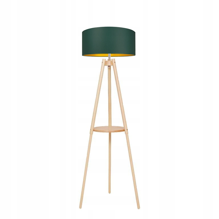 

Lampa Stojąca Podłogowa LS-101 Drewno Abażur