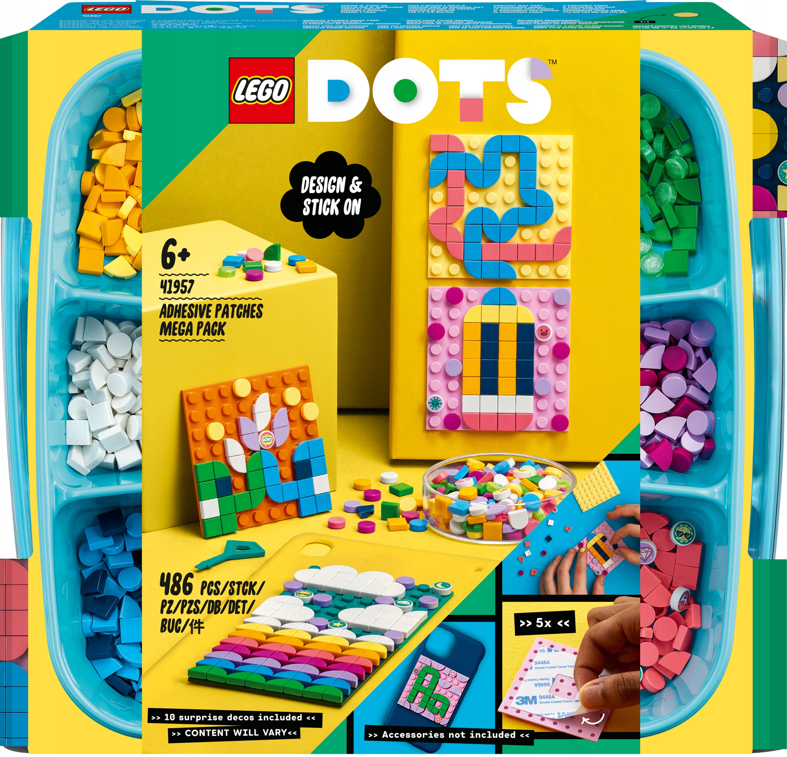 

Lego Dots Megazestaw nalepek 41957 486 elementów