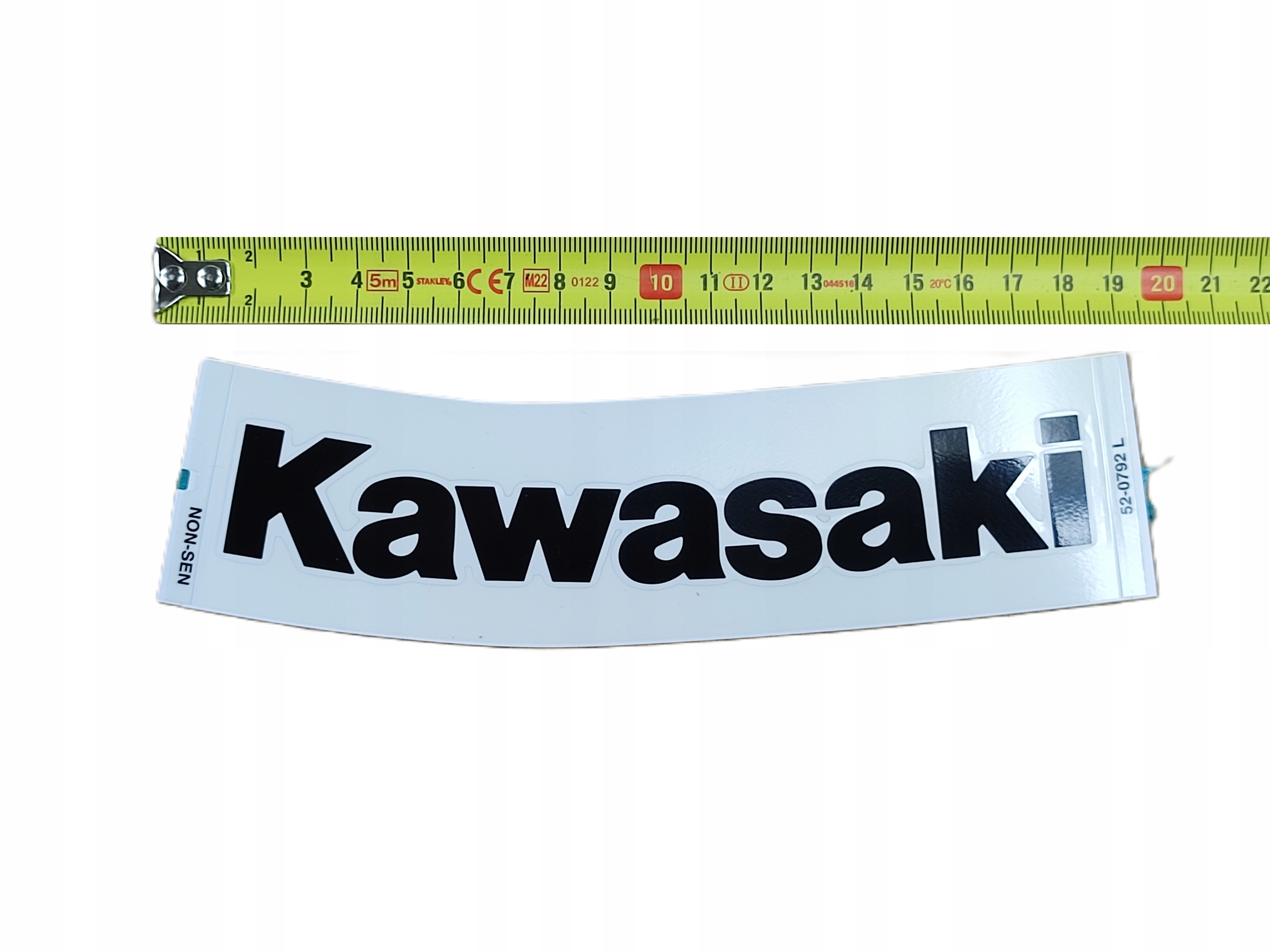 NAKLEJKA EMBLEMAT NA BAK LEWA STR. KAWASAKI ZX10R 06-07 GREEN