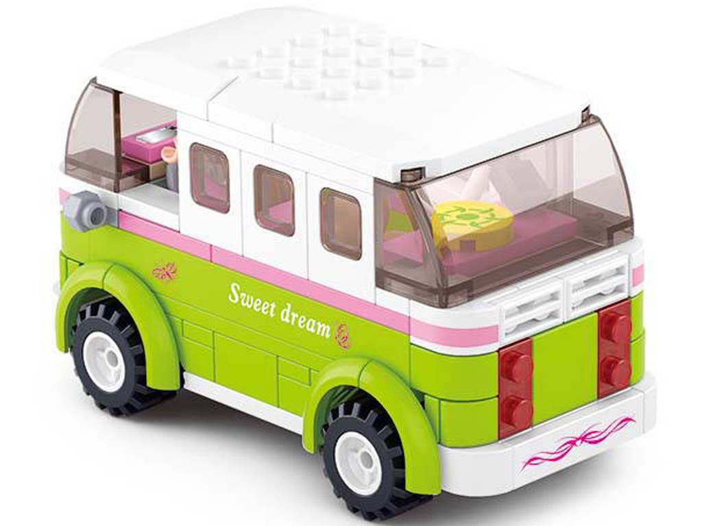 Klocki NATALIA CLUB AUTO KAMPER BUS 158 el. Sluban Marka Artyk