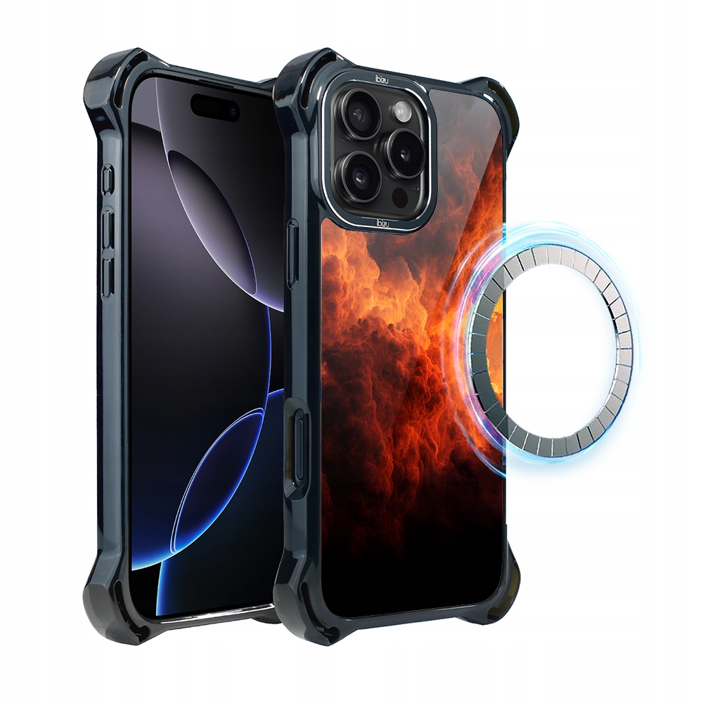 Pouzdro pro iPhone 16 Pro Ibizu DropGuard Ultra s MagSafe, Inferno Sky