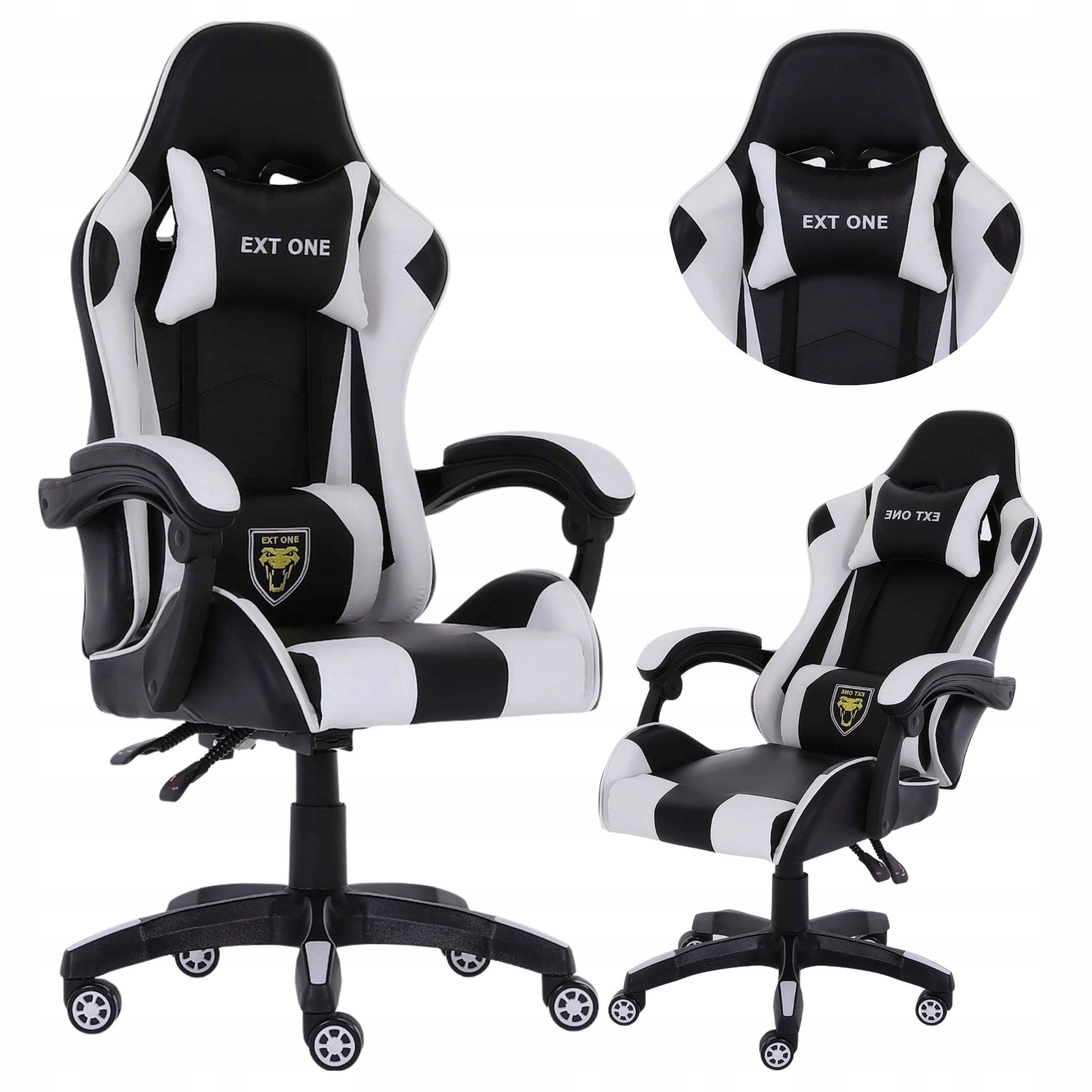 Herní otočná židle pro hráče, odklápěcí Pohodlný Kelímek 2 Polštáře