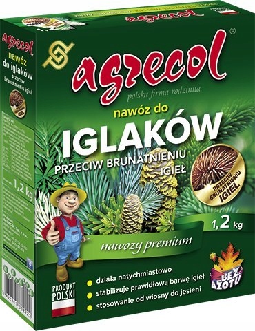 

Nawóz do Iglaków Przeciw Brązowieniu 1,2kg Agrecol