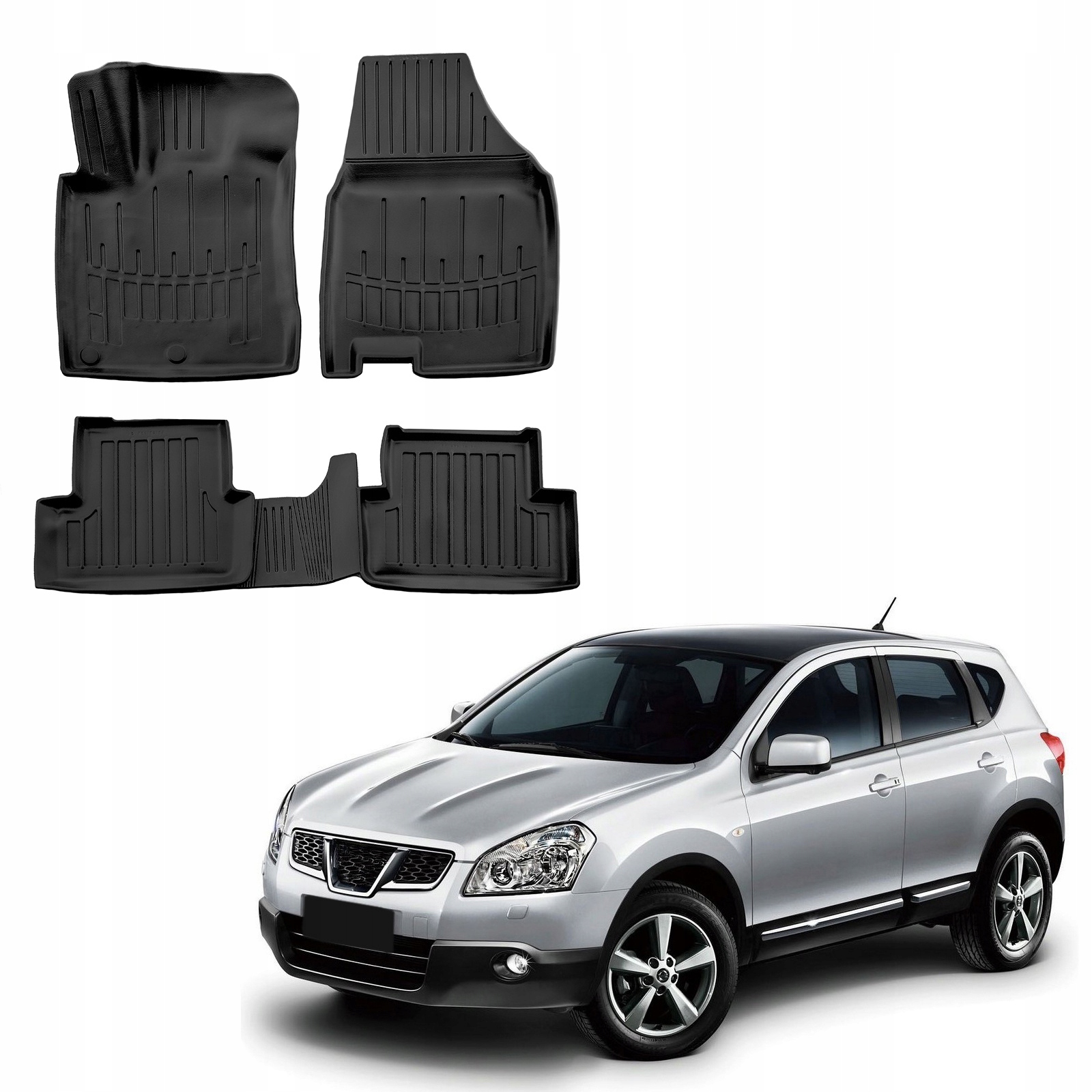 Nissan Qashqai J10 2008-13 Dywaniki Gumowe Korytka
