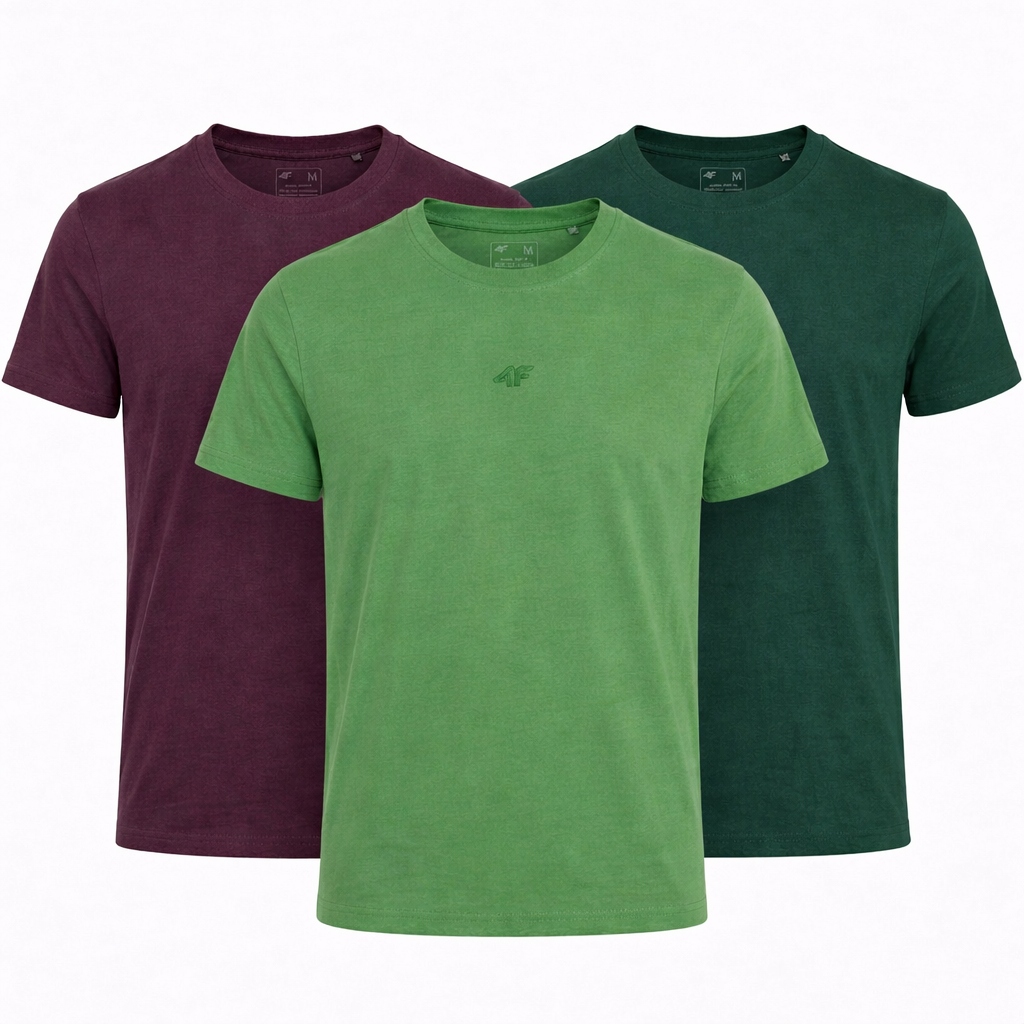 Pánské Tričko 4F Tričko Limitovaná Sada 3 Kusů 4XL M3947 SS26