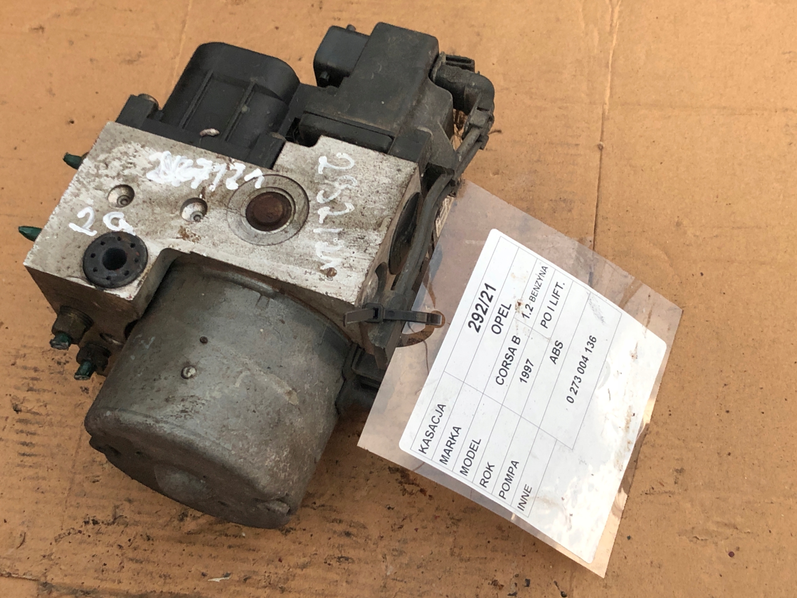 POMPA ABS OPEL CORSA B 1,2B 0273004136 0265216409