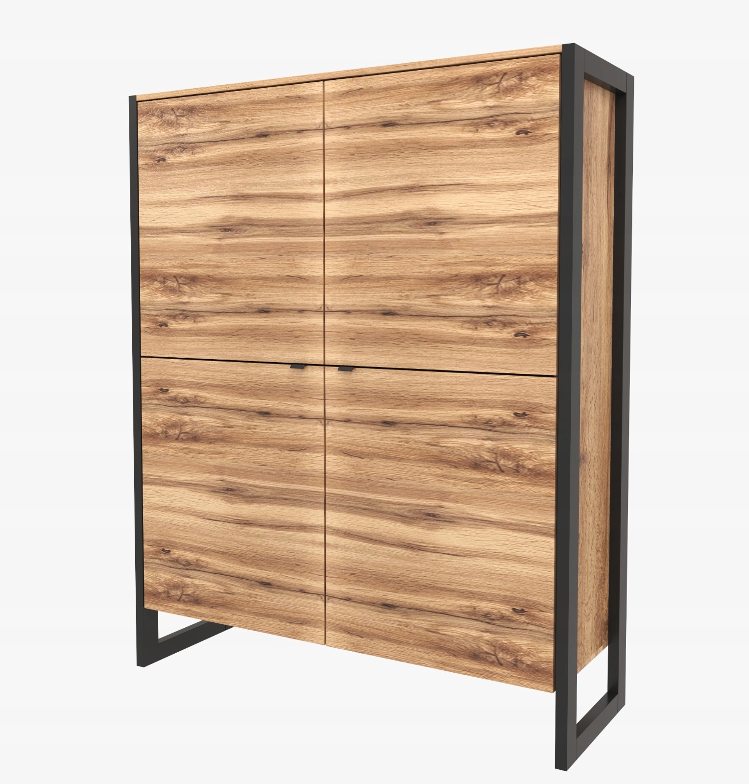Komoda Woodblack do obývacej izby a kancelárie loft