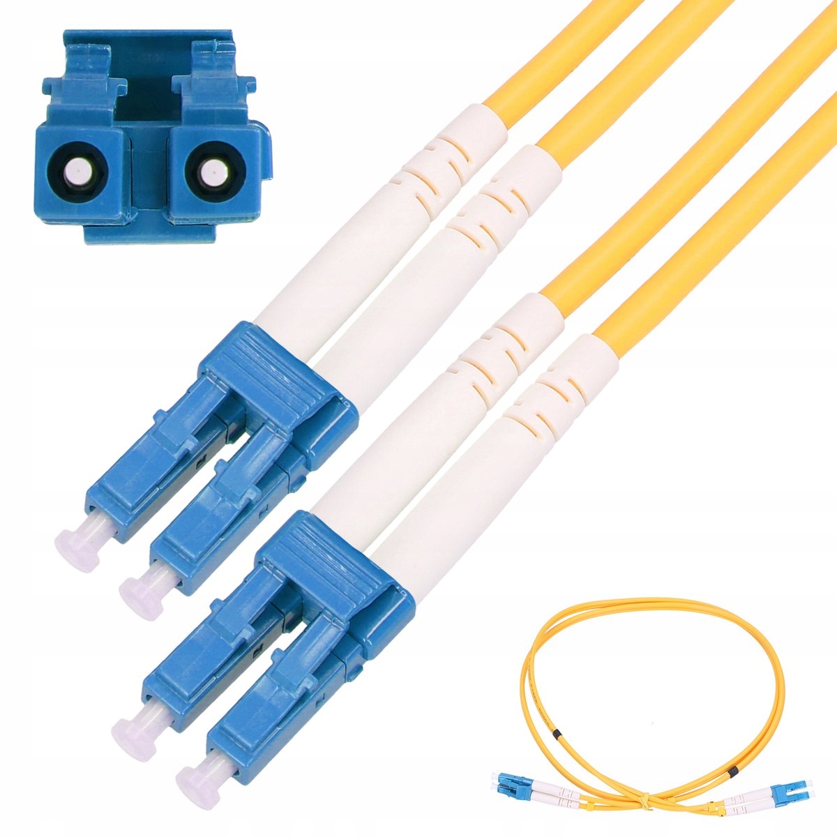 Patchcord LC/UPC-LC/UPC Jednomodowy Duplex 3mm, 5m