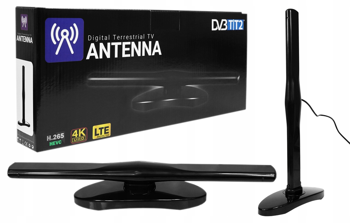 

Antena Tv Pokojowa DVB-T2 Dab Fm Vhf Uhf