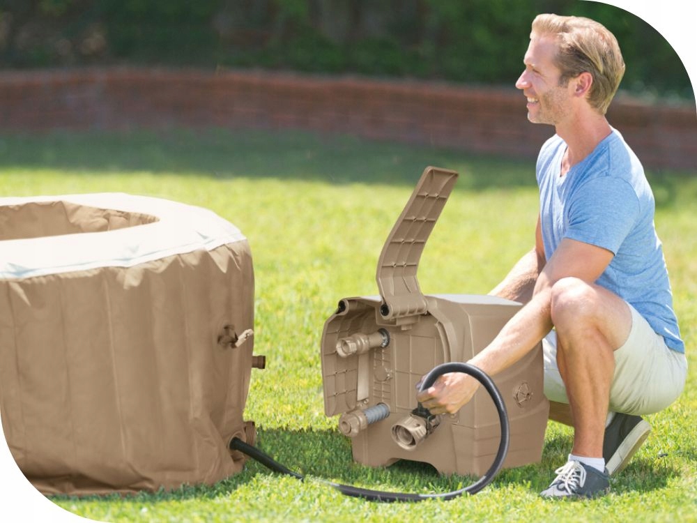 Dmuchane Spa Hydromasaż PureSpa Intex 28428 6 osób MODEL 2024 Szerokość produktu 216 cm