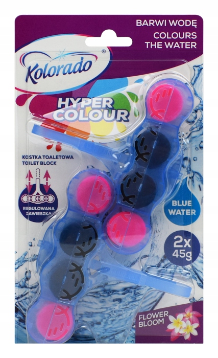 

Kostka Wc Kolorado Hyper Colour blue water 2x45g