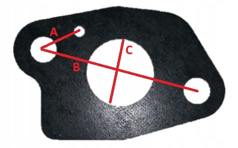 Uszczelka gaźnika silnik NAC T475 Typ uszczelka