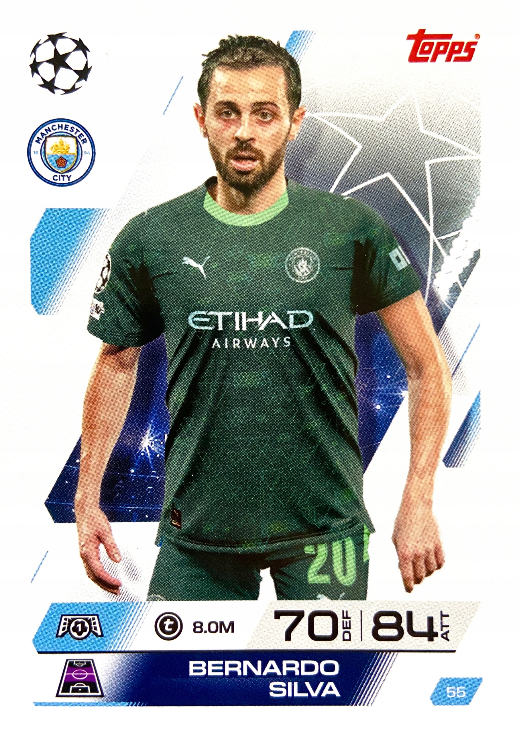 Match Attax Ucl 2025/26 2026 55 Bernardo Silva Manchester City