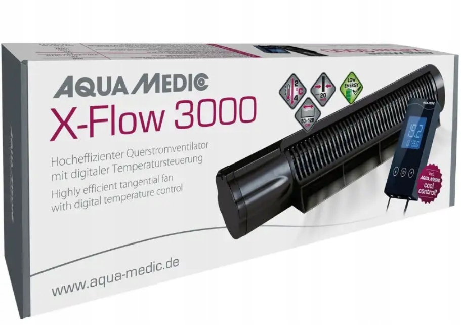 Levně Qua Medic X-Flow 3000 Ventilátor s regulátorem pro akvárium