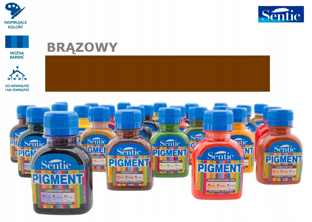 

Pigment Do Farb Emalii Emulsji 80 ml Brązowy