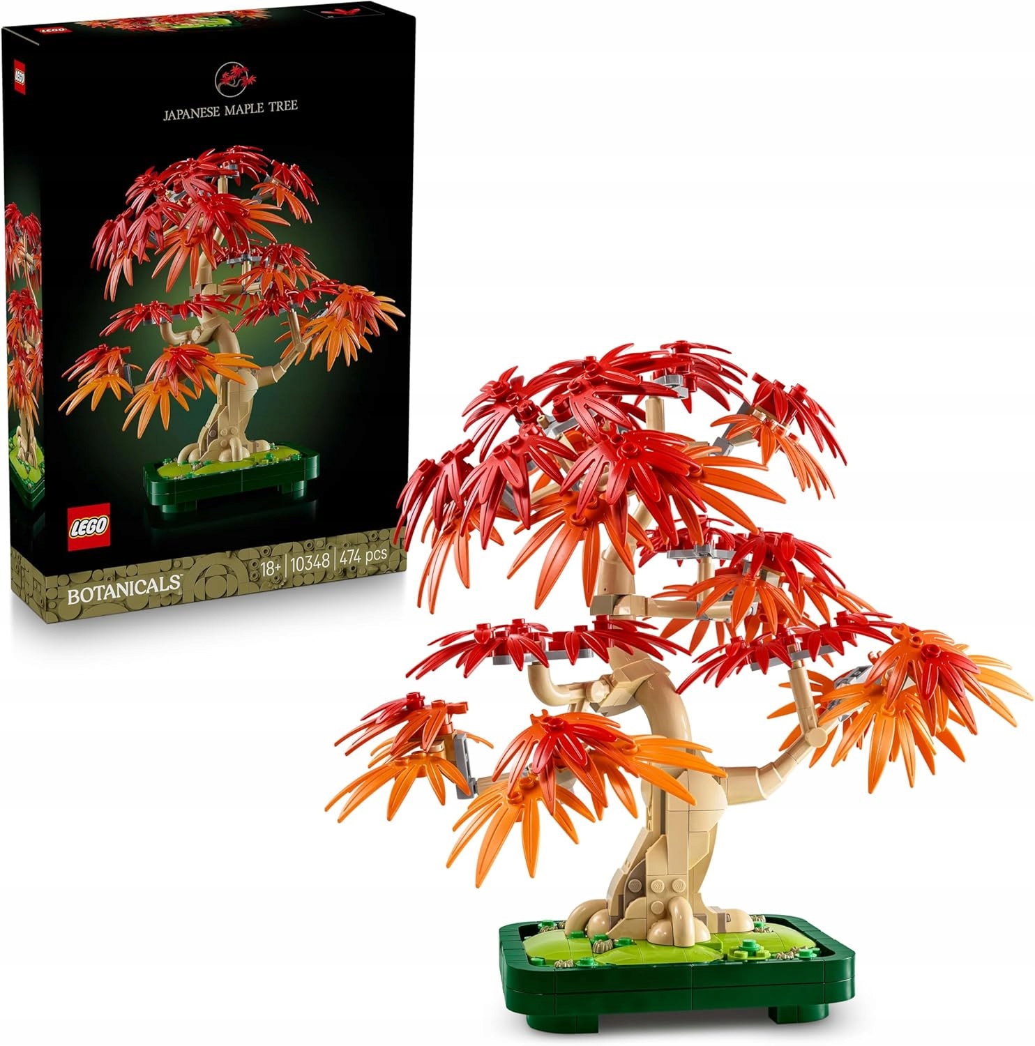 Lego Botanicals Javor palmový bonsaj 10348 pro dospělé, podzimní listy