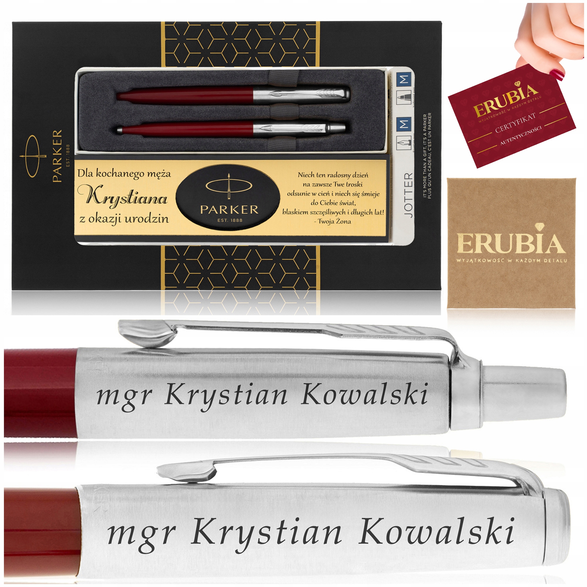 Dárková Sada Plnicí Pero Propiska S Gravírováním Pro Ženu, Maminku A Babičku